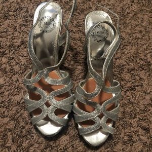 Silver heels